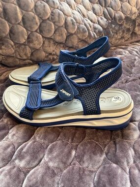 J SPORT Navy Blue Athletic Sandals